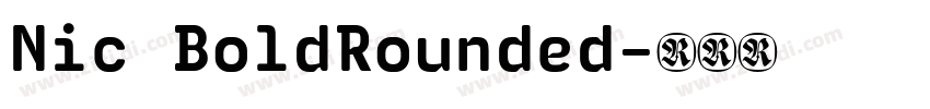 Nic BoldRounded字体转换